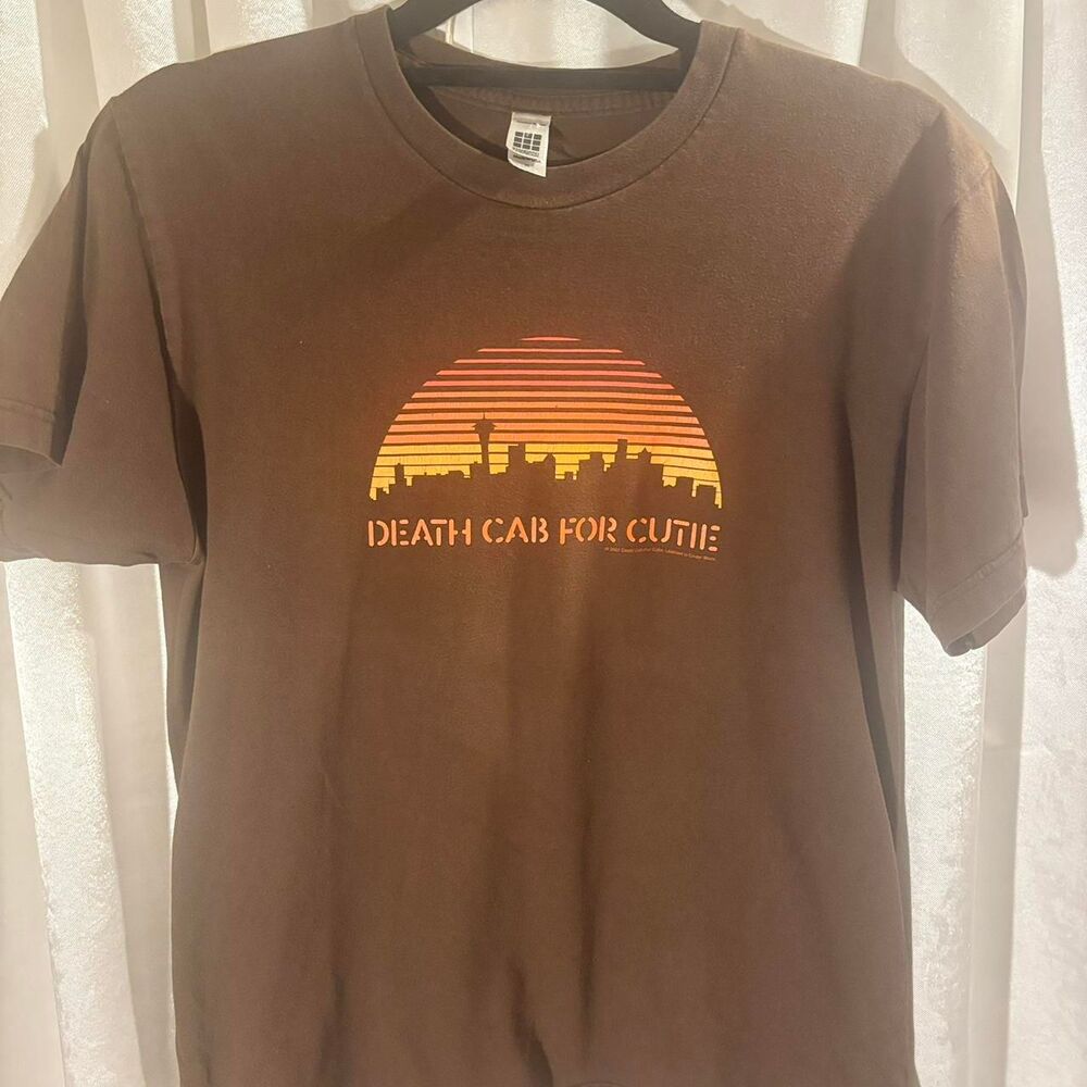 American-apparel Women's Brown and Orange T-shirt